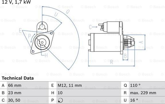 BOSCH 0 986 025 230 - Başlanğıc furqanavto.az