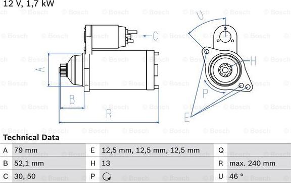 BOSCH 0 986 025 220 - Başlanğıc furqanavto.az