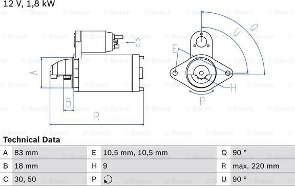 BOSCH 0 986 026 050 - Başlanğıc furqanavto.az