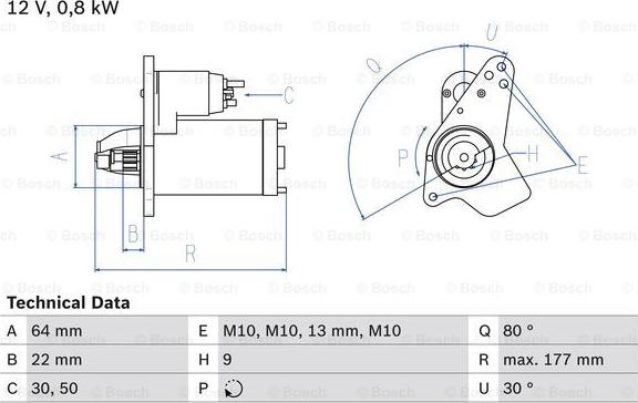 BOSCH 0 986 026 250 - Başlanğıc furqanavto.az