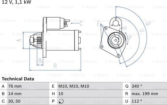 BOSCH 0 986 020 900 - Başlanğıc furqanavto.az