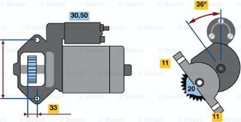 BOSCH 0 986 020 511 - Başlanğıc furqanavto.az