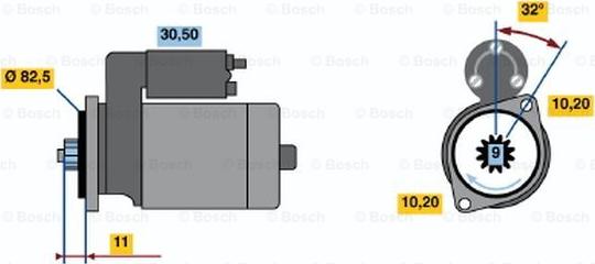 BOSCH 0 986 020 681 - Başlanğıc furqanavto.az