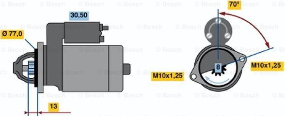 BOSCH 0 986 020 381 - Başlanğıc furqanavto.az