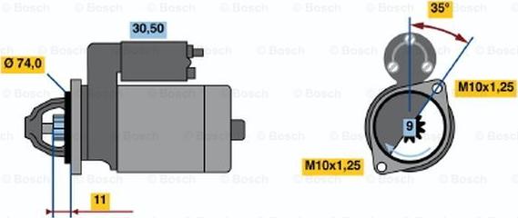 BOSCH 0 986 020 761 - Başlanğıc furqanavto.az