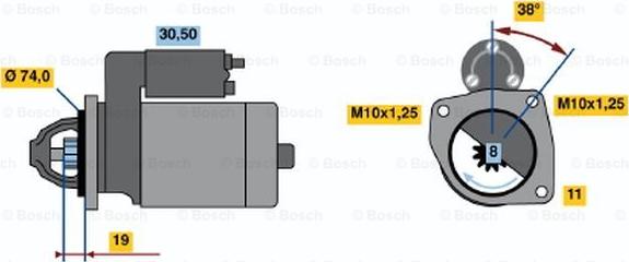 BOSCH 0 986 020 731 - Başlanğıc furqanavto.az