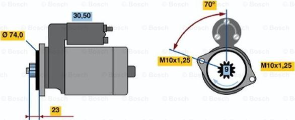 BOSCH 0 986 020 771 - Başlanğıc furqanavto.az