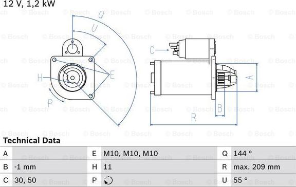 BOSCH 0 986 021 671 - Başlanğıc furqanavto.az