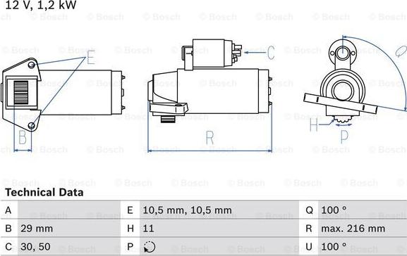 BOSCH 0 986 028 010 - Başlanğıc furqanavto.az