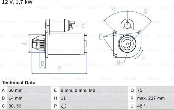 BOSCH 0 986 023 930 - Başlanğıc furqanavto.az