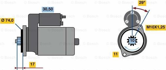 BOSCH 0 986 023 970 - Başlanğıc furqanavto.az