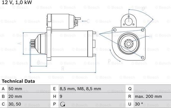 BOSCH 0 986 023 490 - Başlanğıc furqanavto.az