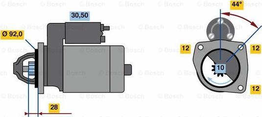 BOSCH 0 986 023 440 - Başlanğıc furqanavto.az