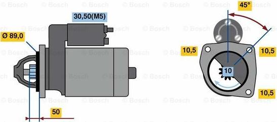 BOSCH 0 986 023 450 - Başlanğıc furqanavto.az