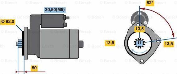 BOSCH 0 986 023 590 - Başlanğıc furqanavto.az