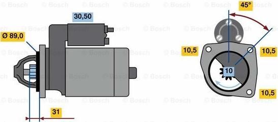 BOSCH 0 986 023 510 - Başlanğıc furqanavto.az