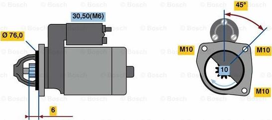 BOSCH 0 986 023 620 - Başlanğıc furqanavto.az