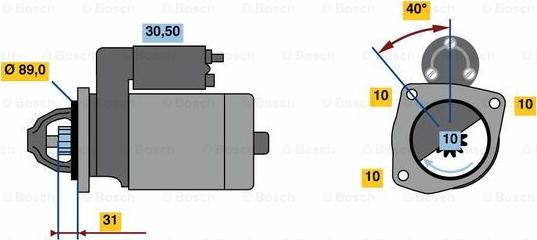 BOSCH 0 986 023 190 - Başlanğıc furqanavto.az