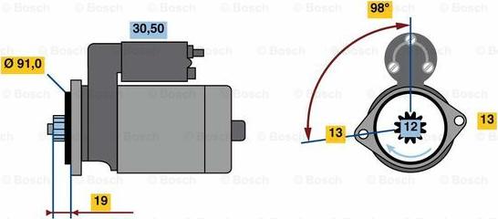 BOSCH 0 986 023 840 - Başlanğıc furqanavto.az