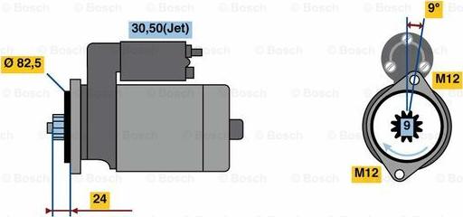 BOSCH 0 986 023 800 - Başlanğıc furqanavto.az