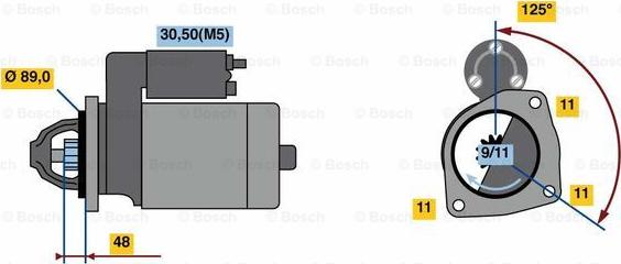 BOSCH 0 986 023 830 - Başlanğıc furqanavto.az