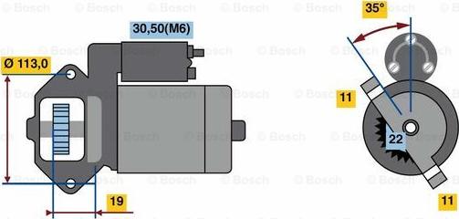 BOSCH 0 986 023 760 - Başlanğıc furqanavto.az