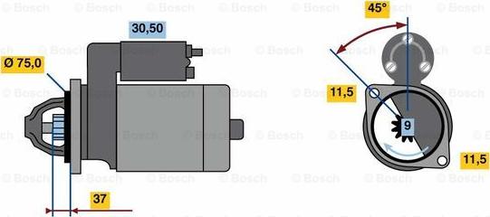 BOSCH 0 986 023 770 - Başlanğıc furqanavto.az