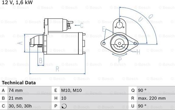 BOSCH 0 986 022 930 - Başlanğıc furqanavto.az