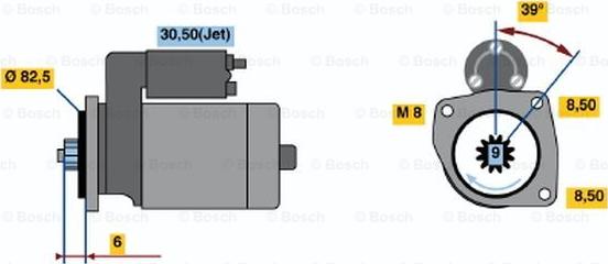 BOSCH 0 986 022 510 - Başlanğıc furqanavto.az