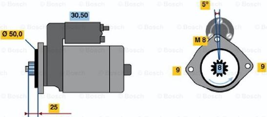 BOSCH 0 986 022 571 - Başlanğıc furqanavto.az