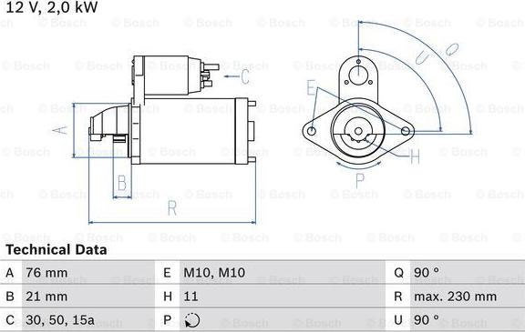 BOSCH 0 986 022 880 - Başlanğıc furqanavto.az