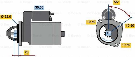 BOSCH 0 986 022 750 - Başlanğıc furqanavto.az