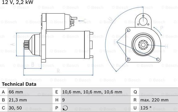 BOSCH 0 986 022 760 - Başlanğıc furqanavto.az