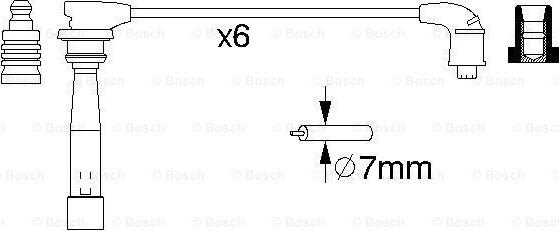 BOSCH 0 986 356 992 - Alovlanma kabeli dəsti furqanavto.az