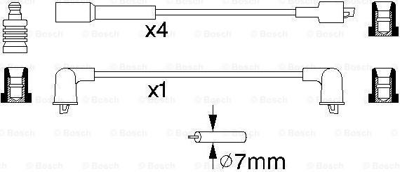 BOSCH 0 986 356 941 - Alovlanma kabeli dəsti furqanavto.az