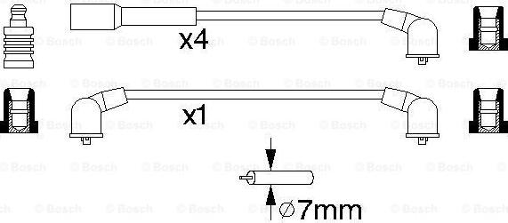 BOSCH 0 986 356 955 - Alovlanma kabeli dəsti furqanavto.az