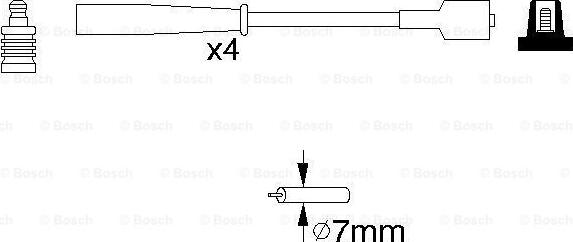 BOSCH 0 986 356 961 - Alovlanma kabeli dəsti furqanavto.az