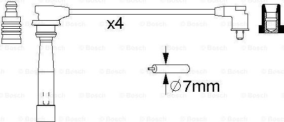 BOSCH 0 986 356 989 - Alovlanma kabeli dəsti furqanavto.az