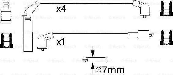 BOSCH 0 986 356 895 - Alovlanma kabeli dəsti furqanavto.az