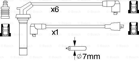 BOSCH 0 986 356 891 - Alovlanma kabeli dəsti furqanavto.az