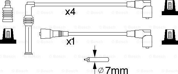 BOSCH 0 986 356 876 - Alovlanma kabeli dəsti furqanavto.az