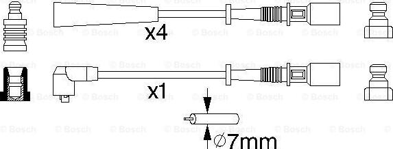 BOSCH 0 986 356 853 - Alovlanma kabeli dəsti furqanavto.az