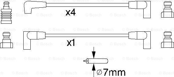 BOSCH 0 986 356 852 - Alovlanma kabeli dəsti furqanavto.az