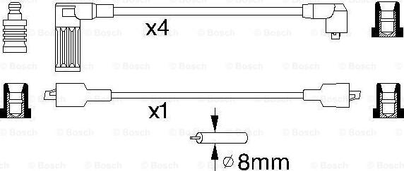 BOSCH 0 986 356 857 - Alovlanma kabeli dəsti furqanavto.az