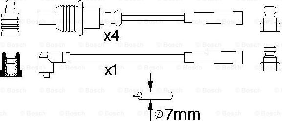 BOSCH 0 986 356 863 - Alovlanma kabeli dəsti furqanavto.az