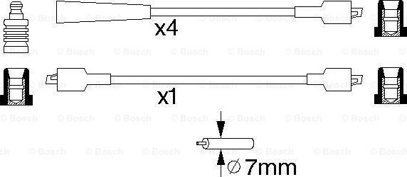 BOSCH 0 986 356 816 - Alovlanma kabeli dəsti furqanavto.az