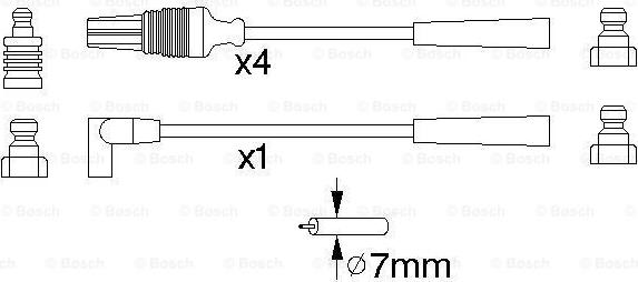 BOSCH 0 986 356 889 - Alovlanma kabeli dəsti furqanavto.az