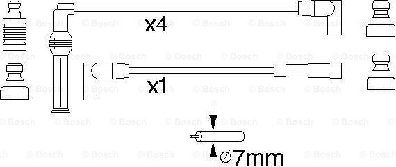 BOSCH 0 986 356 884 - Alovlanma kabeli dəsti furqanavto.az