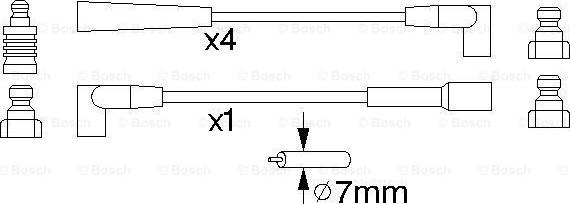 BOSCH 0 986 356 886 - Alovlanma kabeli dəsti furqanavto.az