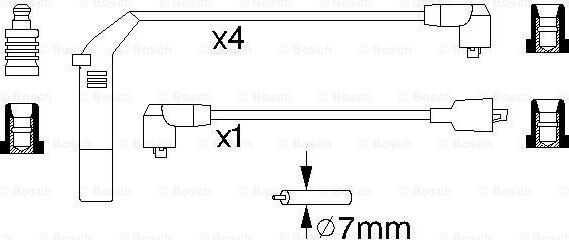 BOSCH 0 986 356 838 - Alovlanma kabeli dəsti furqanavto.az